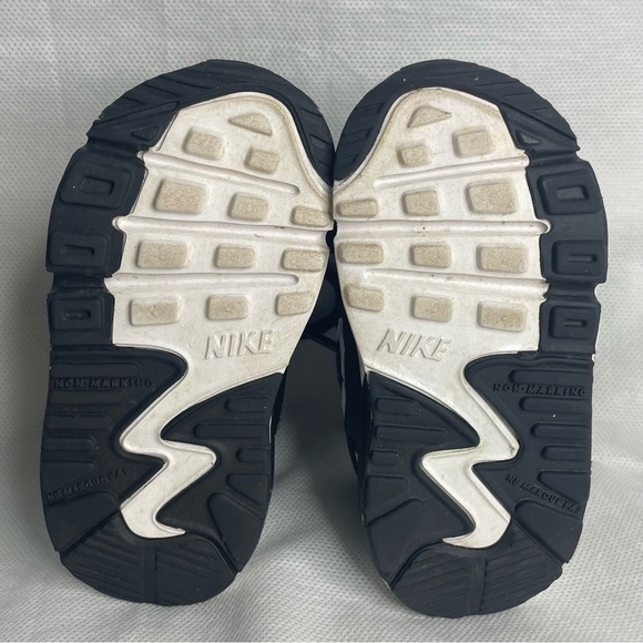 Nike Air Max 90 LTR Sneaker Shoe Toddler Size US 5C EU 21 Black White CD6868-010 - Picture 12 of 14
